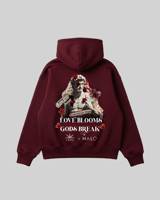 Love Blooms Where Even Gods Break In Burgundy